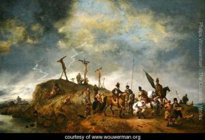 A-View-of-Mount-Calvary-with-the-Crucifixion,-1652