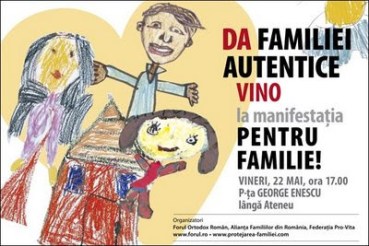 marsul pentru familie. afis