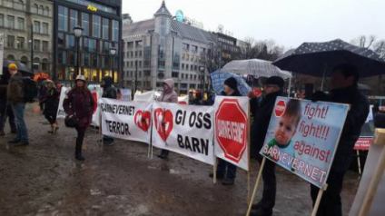Oslo, protest anti-Barnevernet
